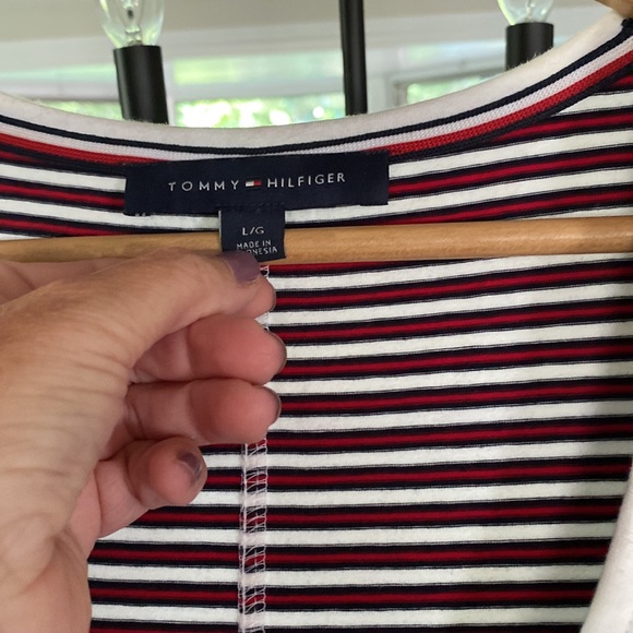 Tommy Hilfiger Maxi Dress! Adorable! Great stripes!  Size L! Excellent condition - Picture 5 of 6